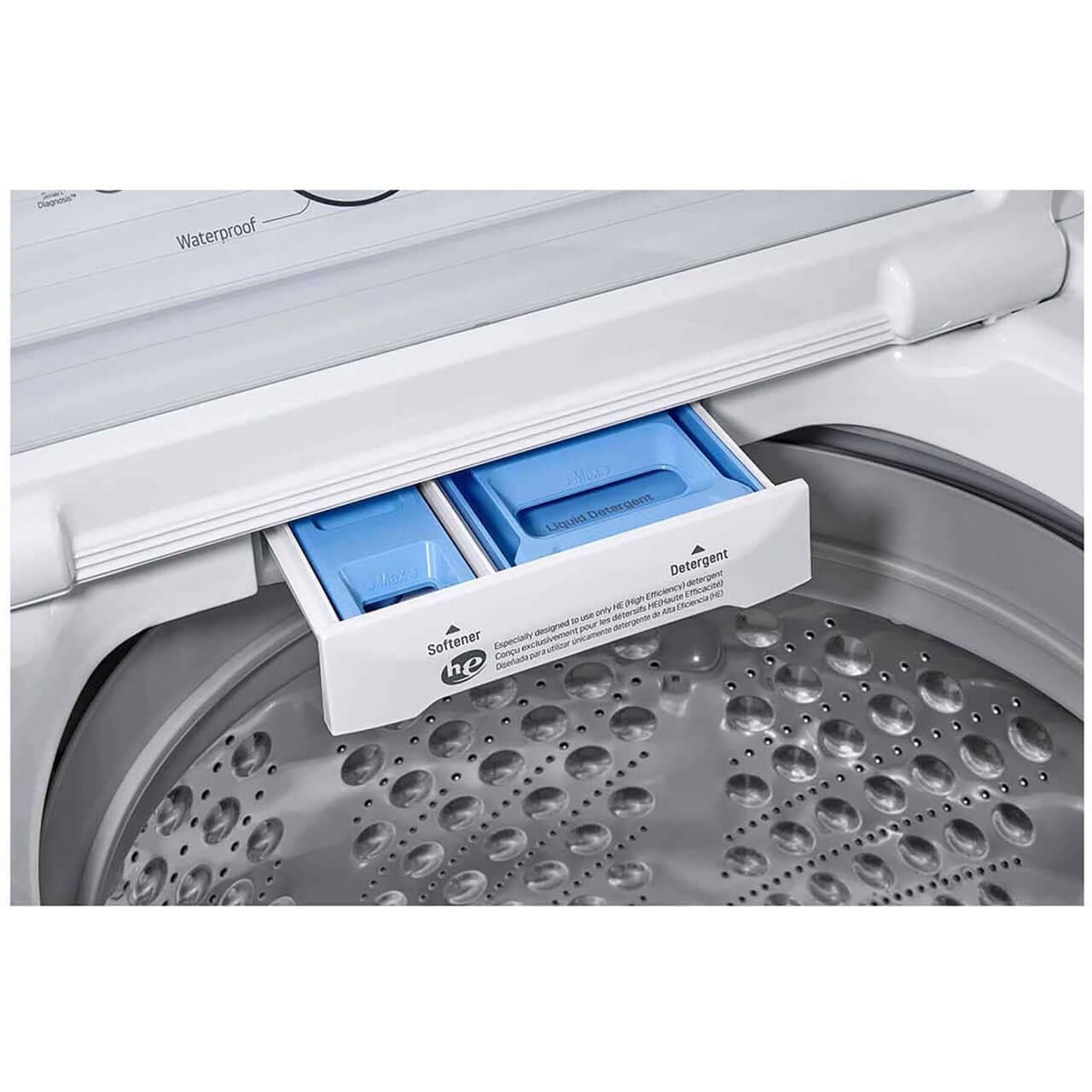 LG WT7000CW 4.5 Cu. Ft. Ultra Large Capacity Top Load Washing Machine with TurboDrum Technology - Perfect for Large Families & Heavy Laundry Loads | Energy Efficient & Powerful Cleaning Performance