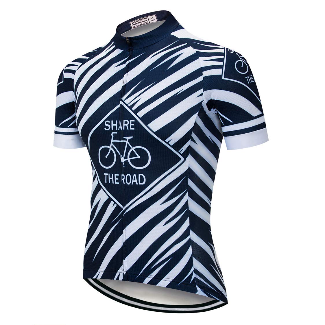 Men's Cycling Jersey Full Zip Bike Shirt - Breathable Racing Top for Road & Mountain Biking - Perfect for Training, Commuting & Outdoor Sports