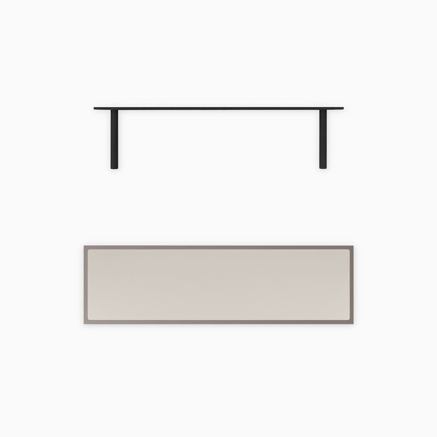 Floating Shelf with Arsenic Inlay - Modern Wall Mounted Storage for Living Room, Bedroom & Office Decor