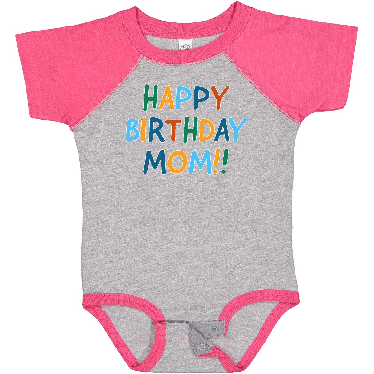 Inktastic Happy Birthday Mom Baby Bodysuit - Cute Infant Onesie for Birthday Celebrations & Photo Shoots | Perfect Gift for New Moms & Baby Showers