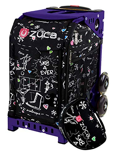 ZUCA Black Sk8 Limited Edition Backpack - Durable & Stylish Skateboarding Bag for School, Travel & Sports Gear Storage