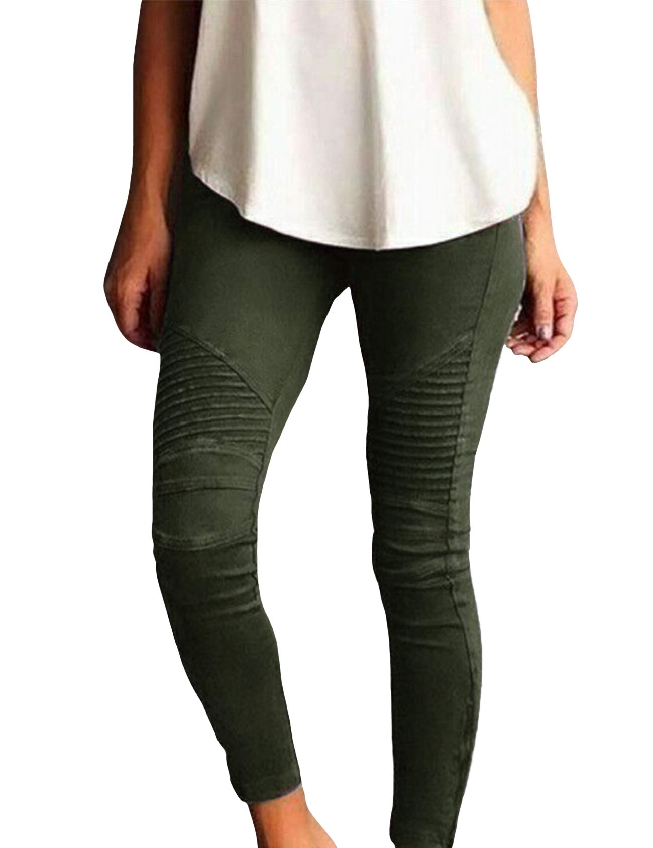 Newrong Women's Stretch Casual Denim Skinny Jeans - High Waist Slim Fit Comfortable Jeans for Everyday Wear, Work & Outfits