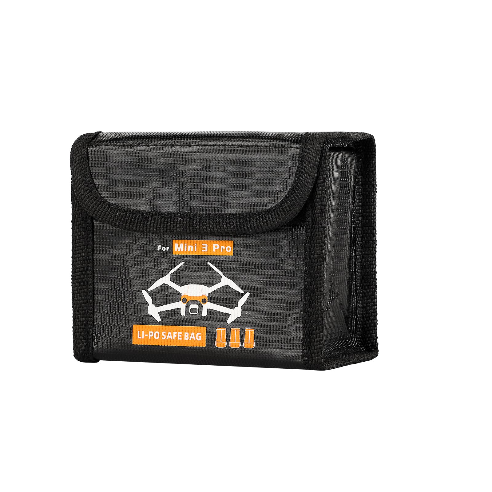 Explosion-Proof Lipo Battery Storage Bag for DJI Mini 3/Mini 3 Pro - Fireproof Protective Case with Anti-Humidity & Dustproof Design - Essential Drone Accessories for Safe Battery Charging & Travel Storage (3-Pack)