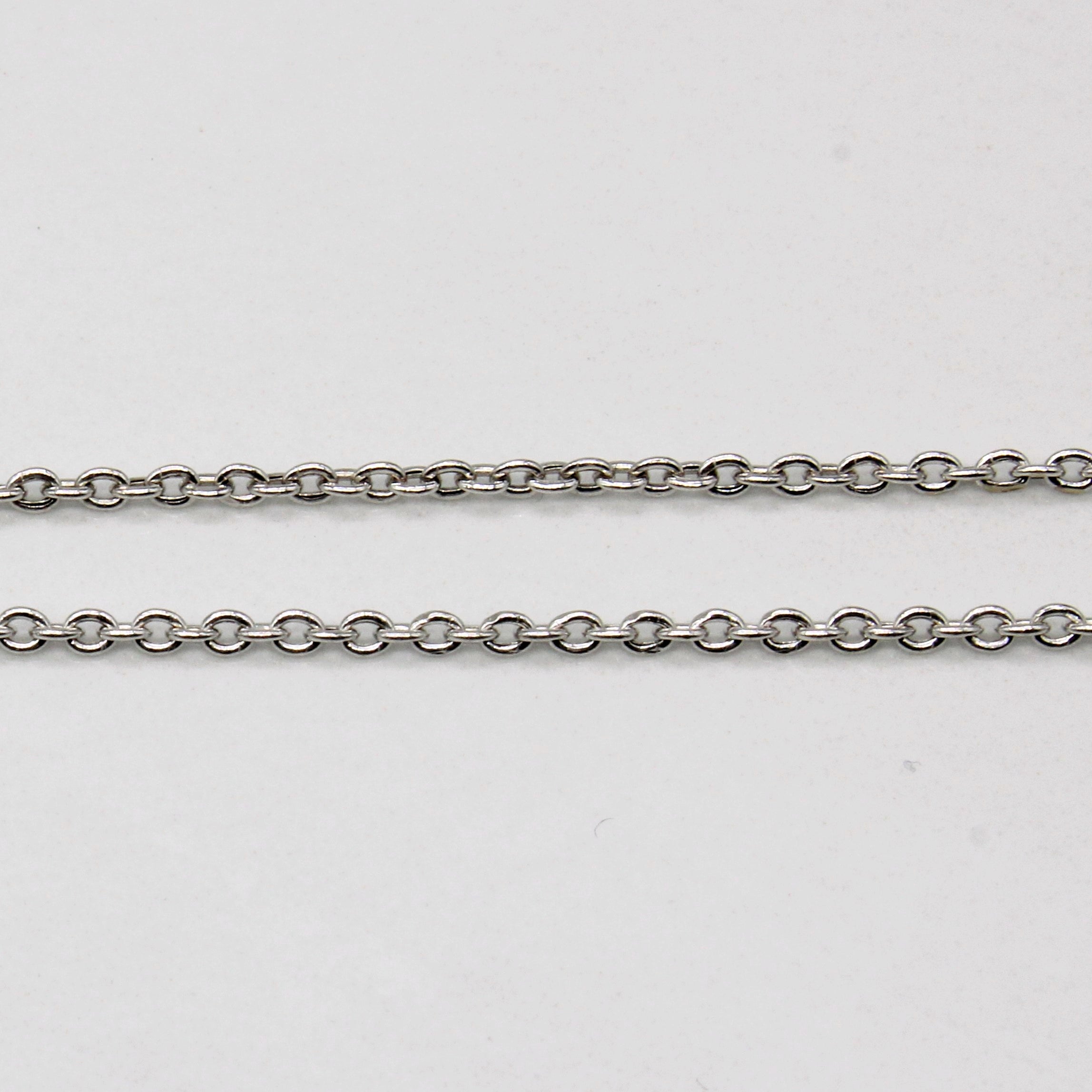 Exquisite 0.94ctw Illusion Set Diamond Pendant & Necklace - 20
