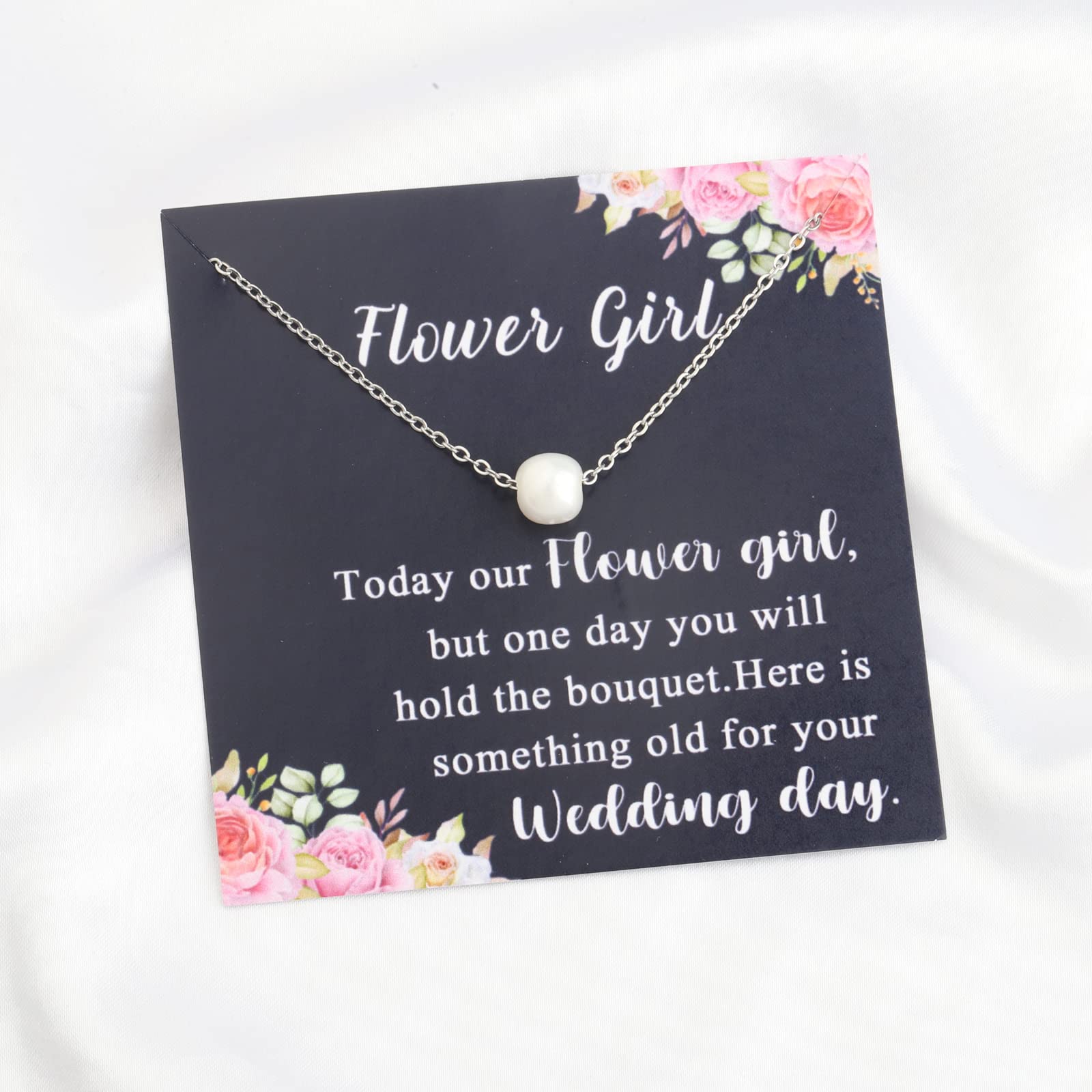 WUSUANED Pearl Necklace for Women - Elegant Bridesmaid Gift, Wedding Party Jewelry, Bridal Proposal Gift - Perfect for Weddings, Anniversaries & Special Occasions