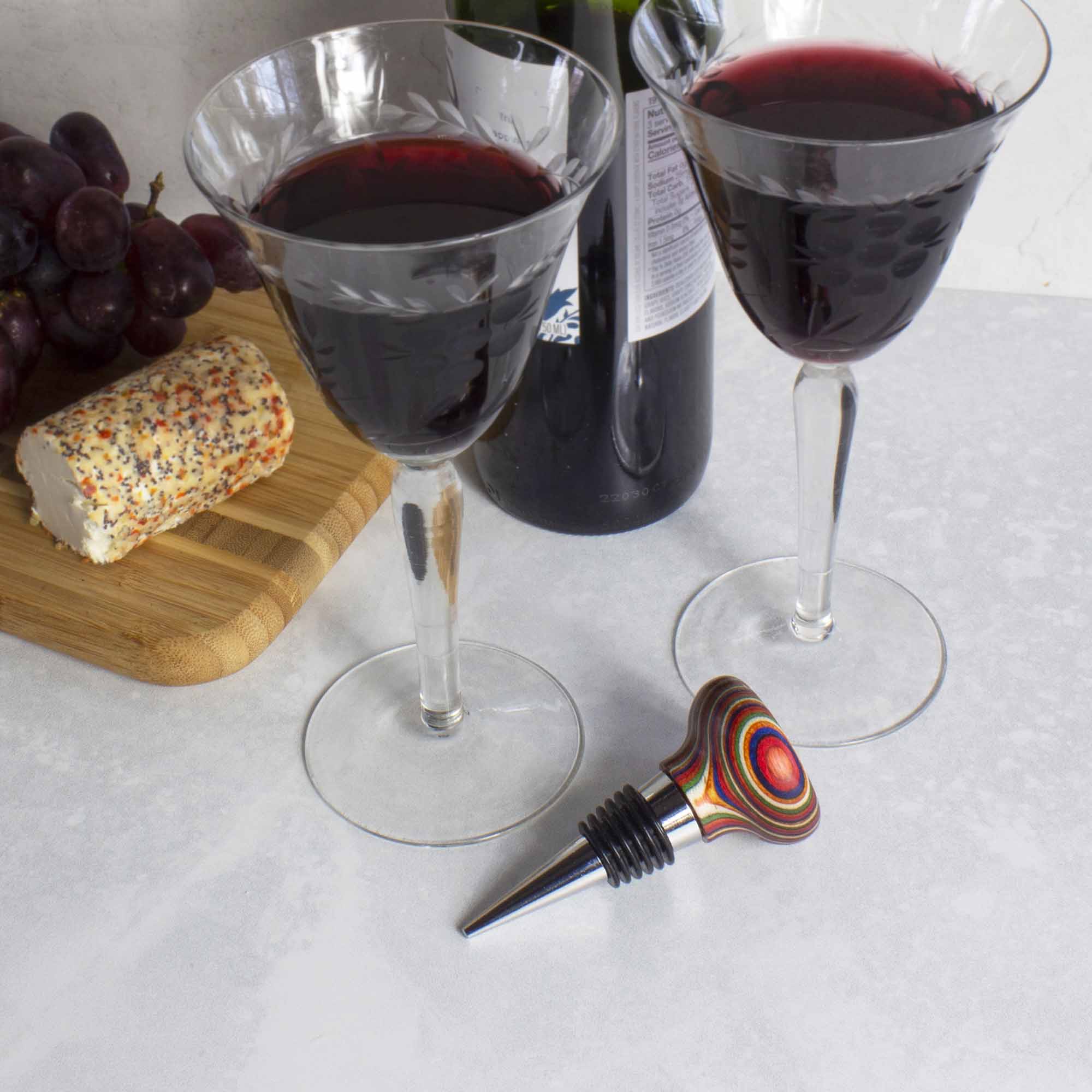 Baltique® Marrakesh Collection Wine Bottle Stopper - Elegant Decorative Cork for Wine, Champagne & Liquor Bottles - Perfect for Home Bars, Dinner Parties & Gift Giving