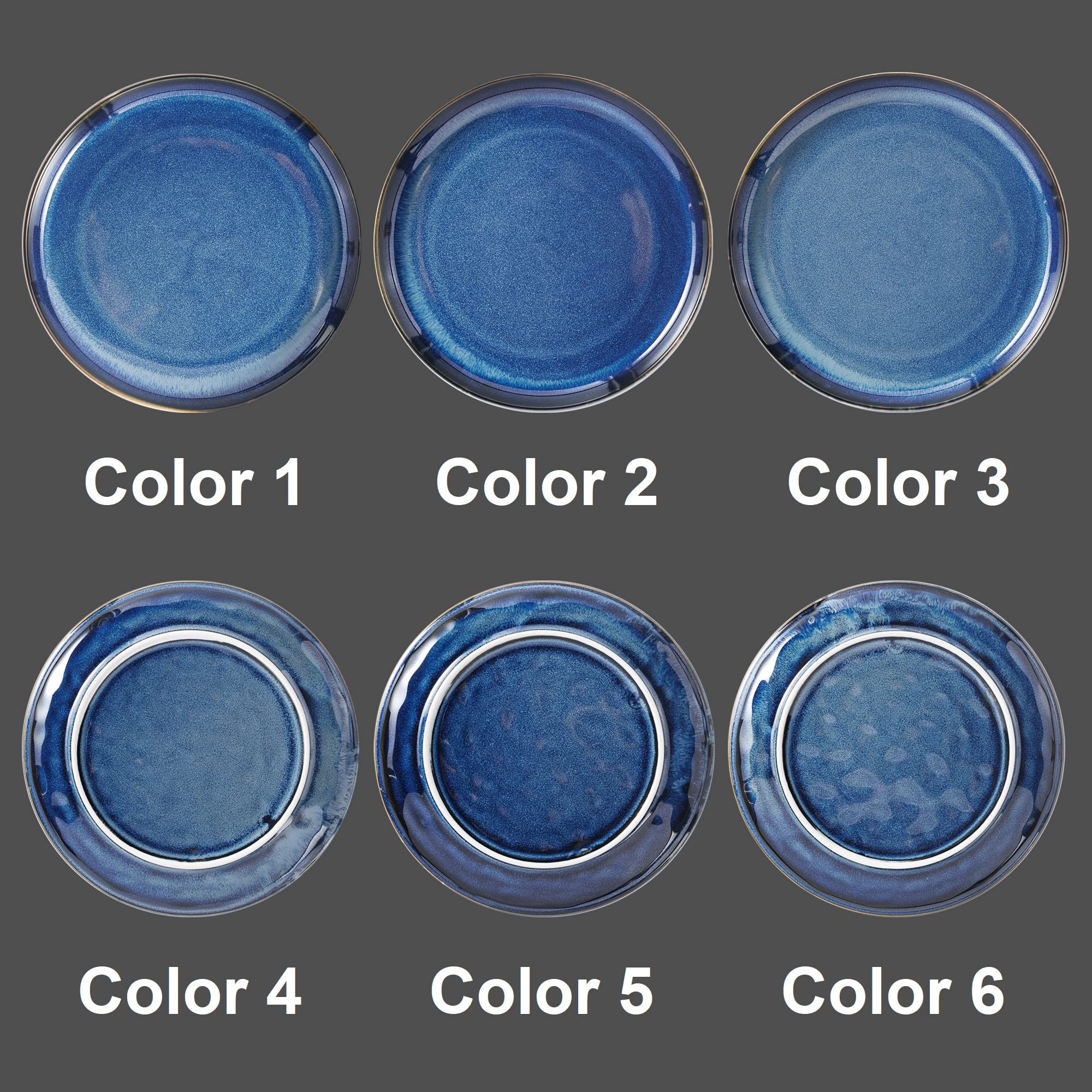 Premium 8-Inch Ceramic Dinner Plates Set of 4 - Elegant Microwave Safe Porcelain Plates for Parties, Weddings & Everyday Dining - Includes Dessert & Salad Plates - Durable Dishwasher Safe Tableware for Home & Restaurant Use