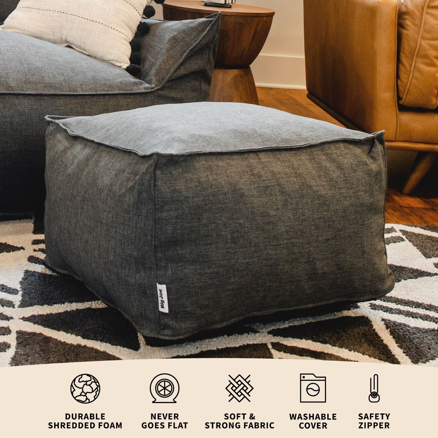 Imperial Ottoman - Elegant Tufted Storage Bench with Lift Top, Perfect for Living Room, Bedroom & Entryway | Ottoman with Storage, Upholstered Seat & Wooden Legs
