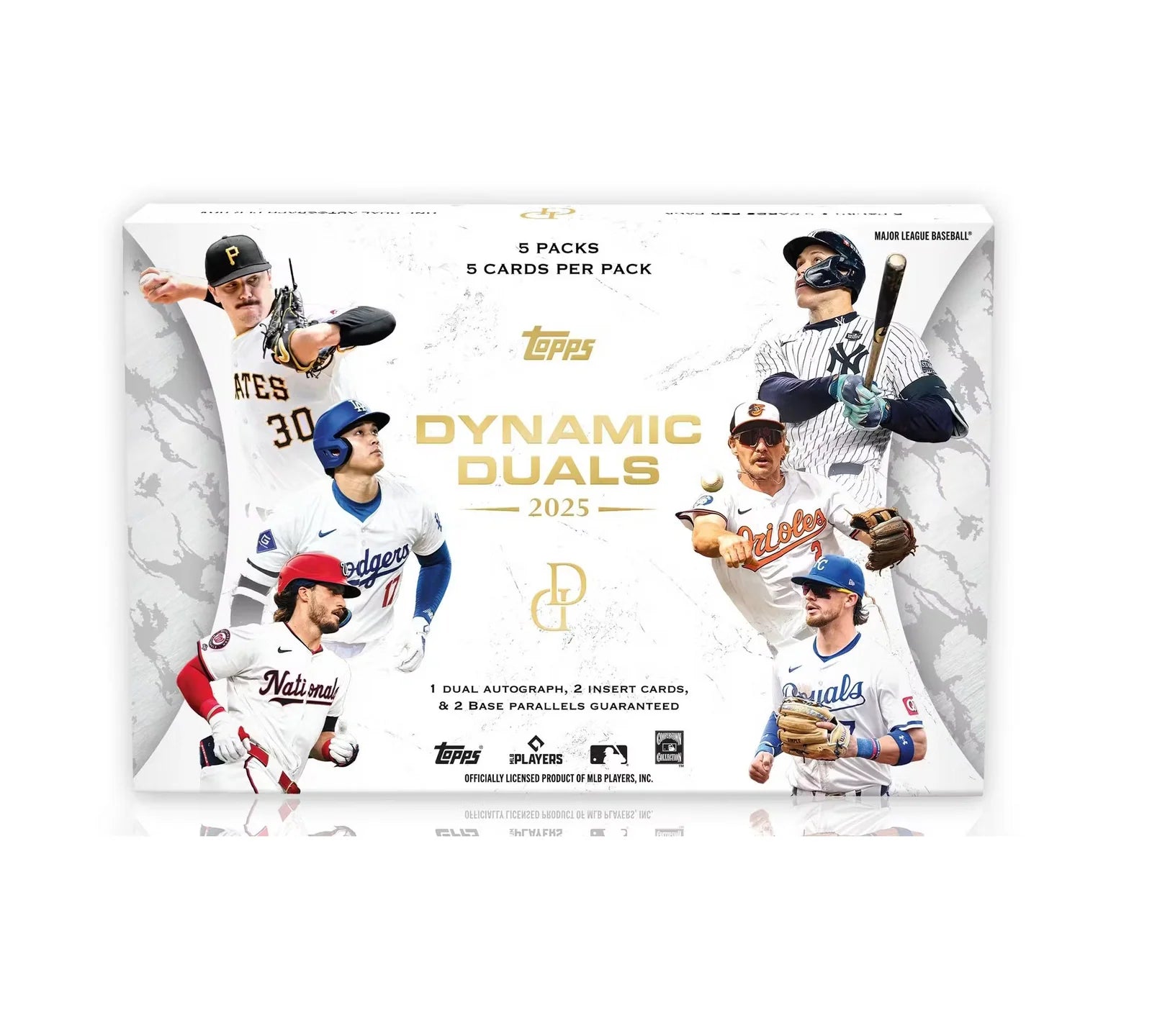 2025 Topps Dynamic Duals Baseball Hobby Box - Exclusive Collectible Trading Cards for MLB Fans & Sports Memorabilia Enthusiasts - Perfect for Collecting, Trading, and Displaying in Your Home or Office