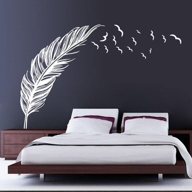 Super Deal Wall Sticker - Modern Bedroom TV Background Decals, Home Decor Vinyl Wall Stickers for Living Room & Nursery (HYM02) - Perfect for DIY Home Improvement and Interior Design Projects