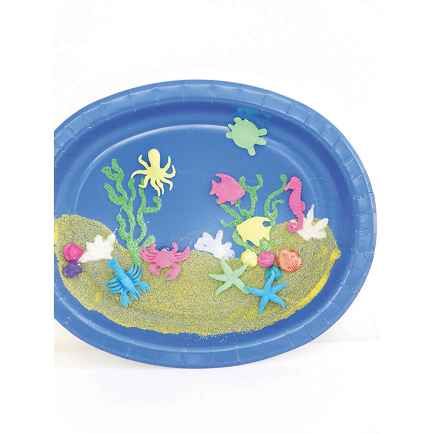 Fun Express Growing Sea Life Characters Toy Set (48 Pieces) - Educational Ocean Animal Figures for Kids - Perfect for VBS Vacation Bible School Supplies & Classroom Decor