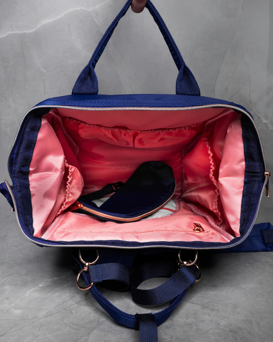 Premium Pro Bag 2.0 - Durable Navy Blue Backpack for Work, Travel & Gym | Water-Resistant Laptop Bag with USB Charging Port | Ideal for Commuters, Students & Professionals