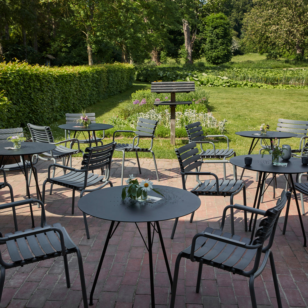 Outdoor Cafe Table - Weather-Resistant Round Bistro Table for Patio, Garden, and Restaurant Use - Perfect for Dining, Relaxing, and Entertaining Outdoors