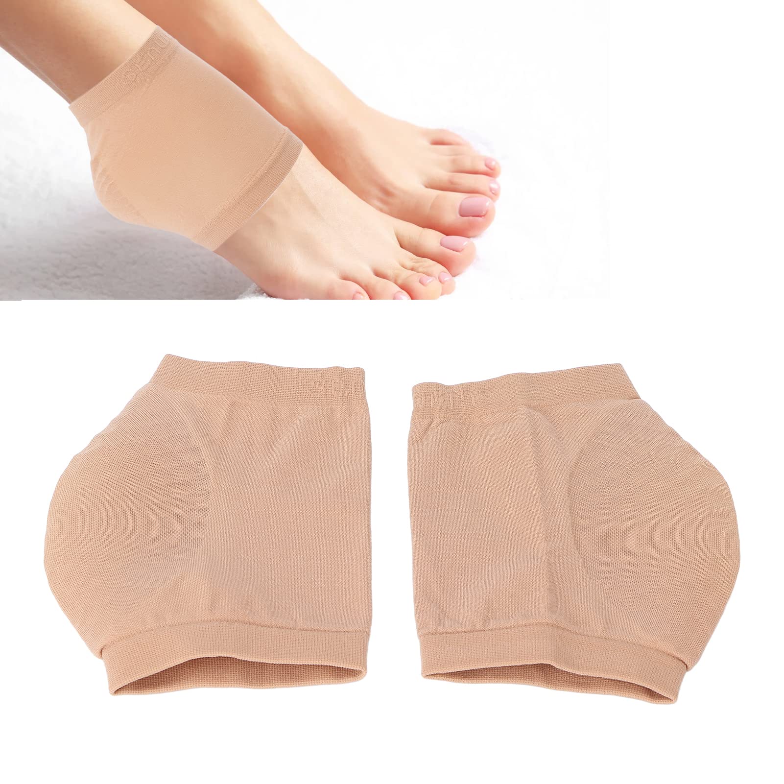 Moisturizing Gel Socks for Dry Cracked Heels - Intensive Hydration Foot Treatment with Lotion, Spa Quality Heel Balm & Softener - Perfect for Overnight Foot Care, Pedicure & Cracked Heel Repair