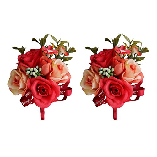 Red Boutonniere X2