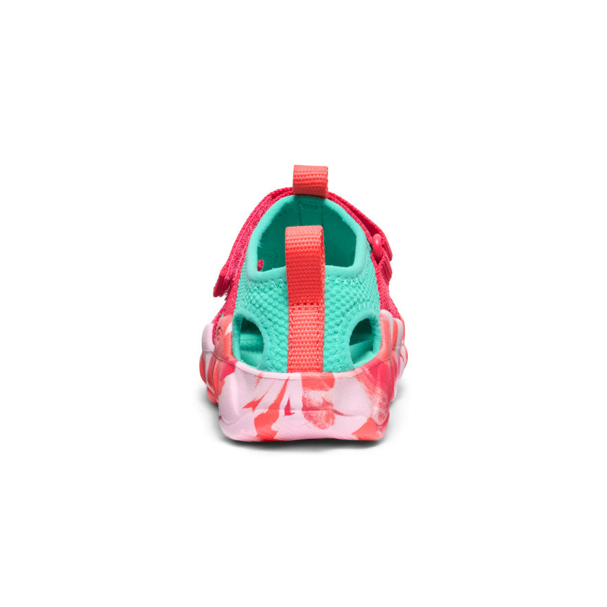 **Hyperport H2 Toddler Sandals for Boys & Girls - Lightweight & Comfortable - Raspberry/Pool Blue - Perfect for Beach, Pool & Outdoor Play**
