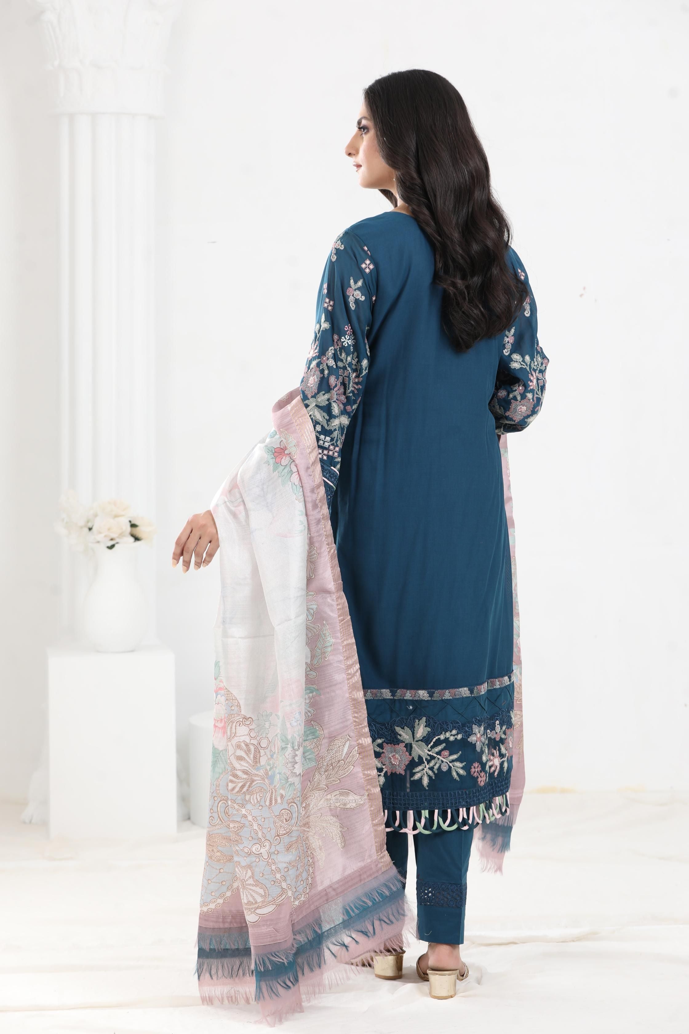 Baroque Swiss Lawn Fabric Collection - Elegant & Timeless Design for Dresses, Blouses & Luxury Apparel | Perfect for Formal Wear & Special Occasions