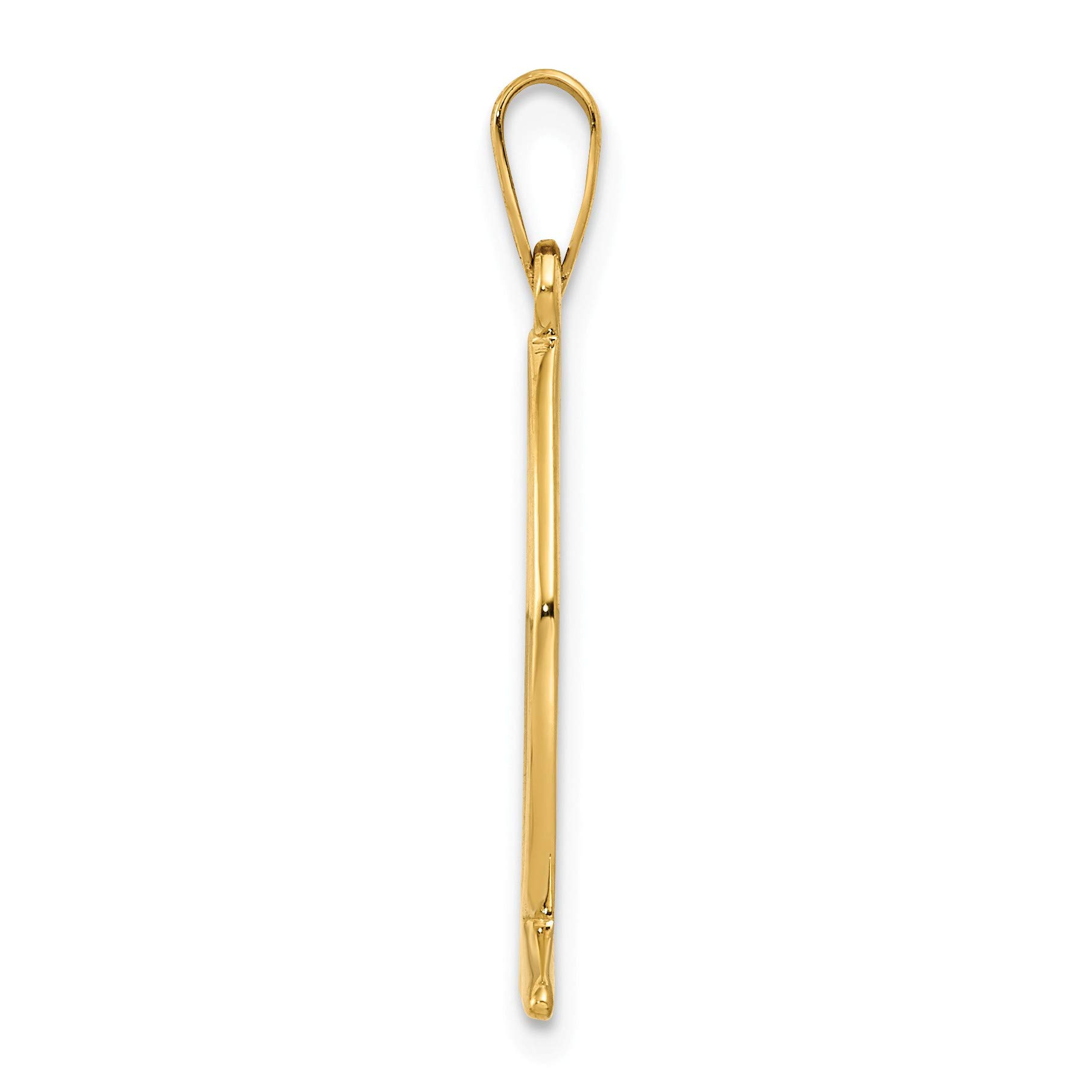 Bonyak 14k Yellow Gold Ichthus Fish Charm Pendant - Religious Christian Jewelry for Women - Perfect for Baptism, Confirmation & Everyday Faith Wear