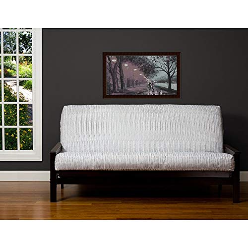 SIScovers Wavelength Full-Size 7-Inch Futon Cover - Soft & Durable Sofa Bed Slipcover for Living Room, Dorm, or Guest Room - Easy to Clean & Machine Washable