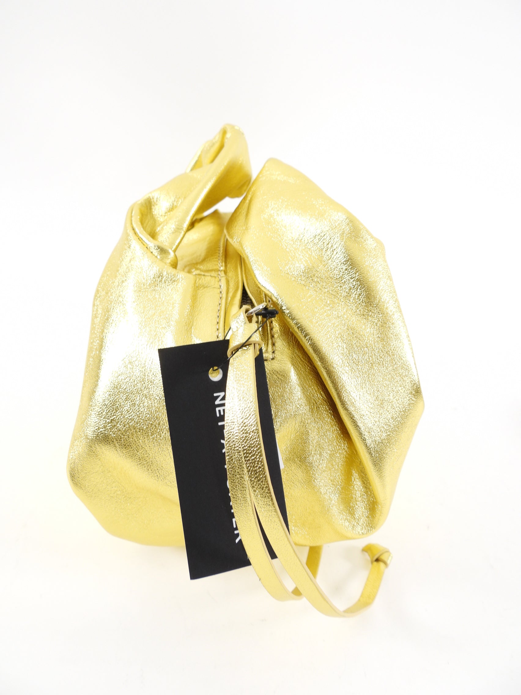 Dries Van Noten Gold Metallic Leather Crossbody Bag - Stylish Shoulder Bag for Women, Perfect for Parties, Date Nights & Evening Events