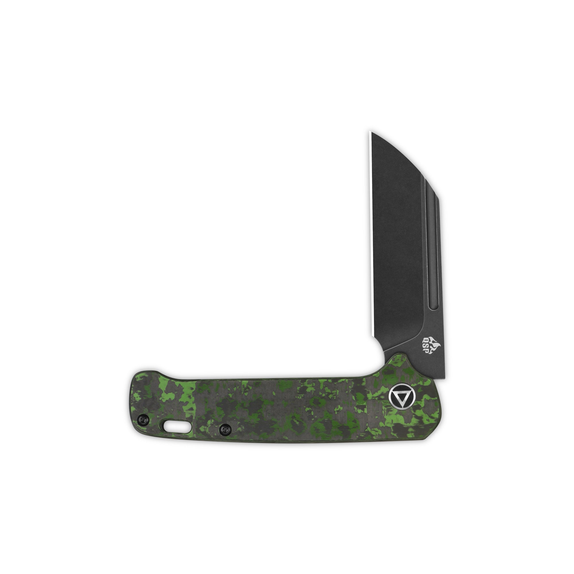 QSP Penguin Slip Joint Pocket Knife - 20CV Stainless Steel Blade with Fat Carbon Jungle Wear Handle - EDC, Camping, Hiking & Outdoor Survival Gear