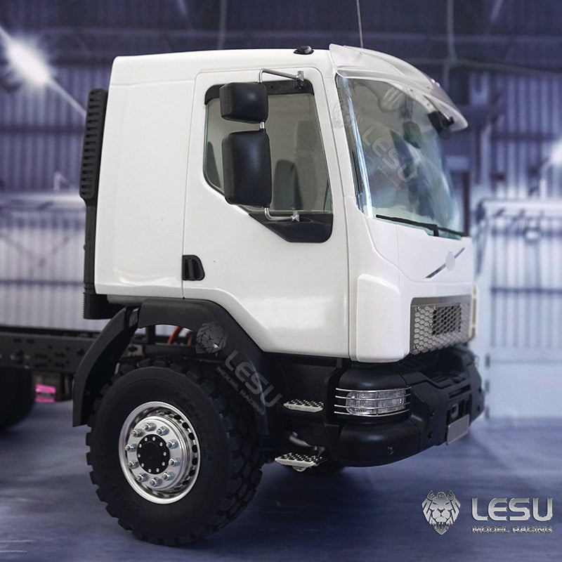 1/14 Scale LESU VM RC Tractor Truck DIY Plastic Cabin Shell Kit with Light Hinge Head Beam Buckle - Remote Control Car Parts for Model Building & RC Vehicle Customization