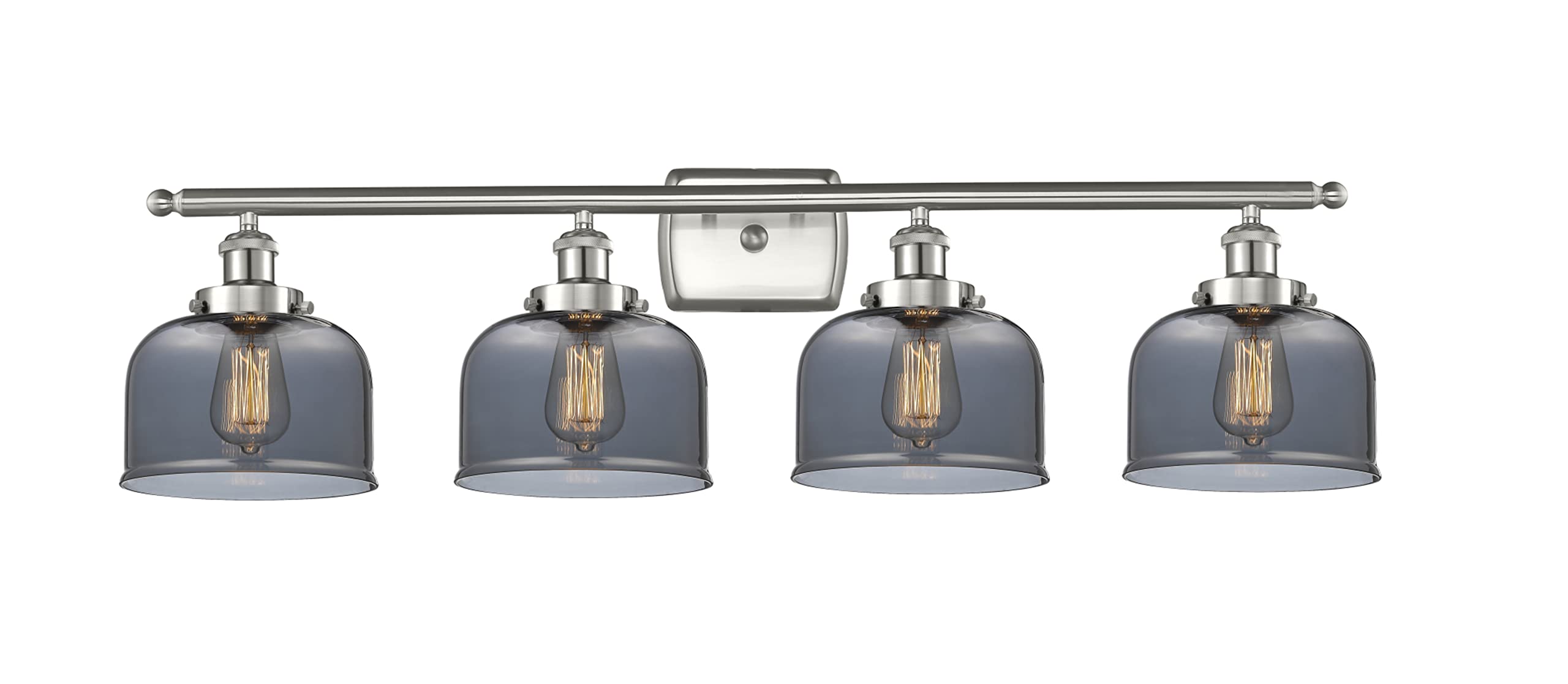 Ballston Collection Innovations 916-4W-SN-G73 4-Light Bathroom Vanity Light Fixture - Modern LED Lighting for Bathroom Mirror, Powder Room & Spa Decor