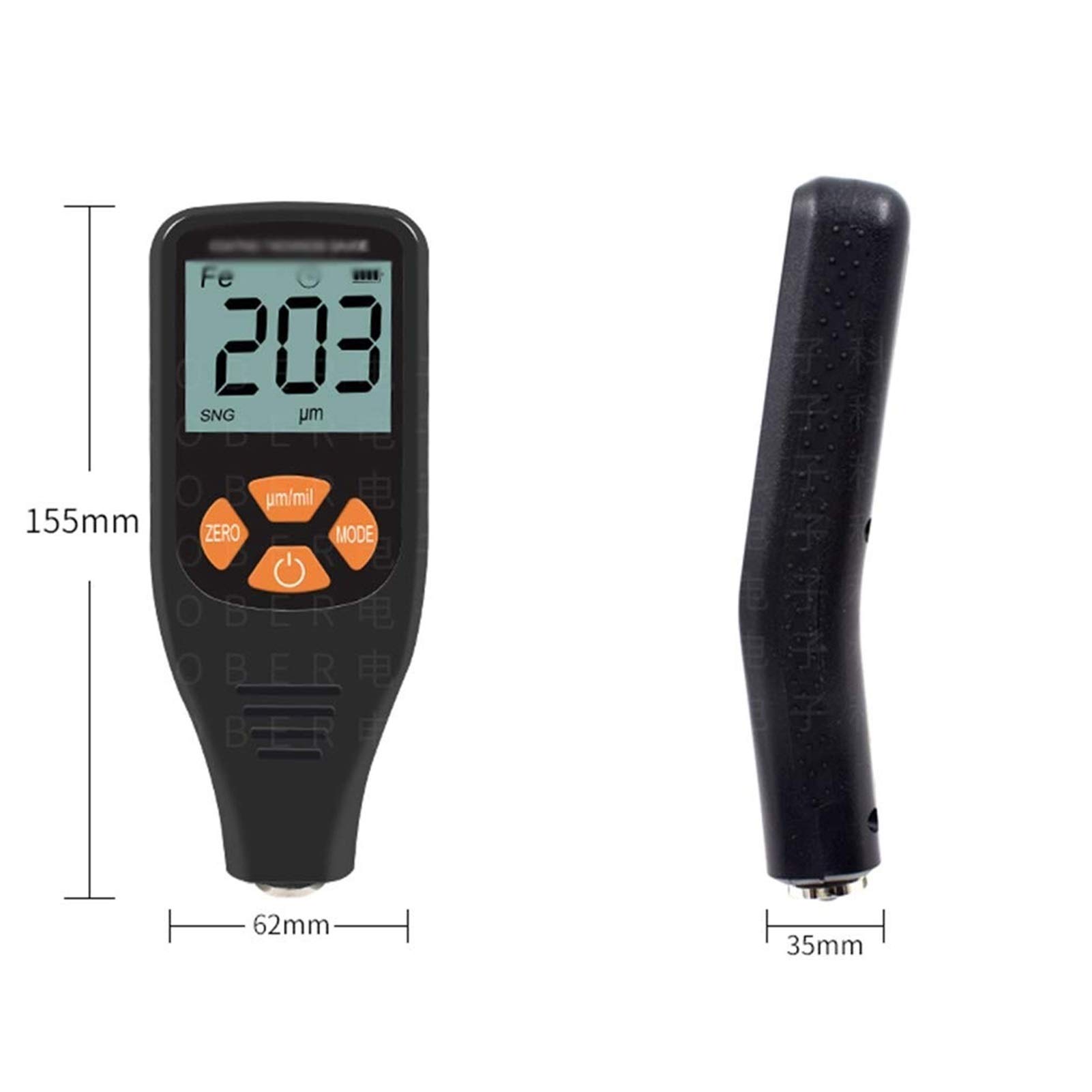 Digital Ultrasonic Thickness Gauge - Handheld LCD Meter for Metal, Plastic & Paint Coating Measurement (0.5-200mm Range) with Tool Box - Perfect for Industrial Inspection, Quality Control & Galvanized Layer Testing