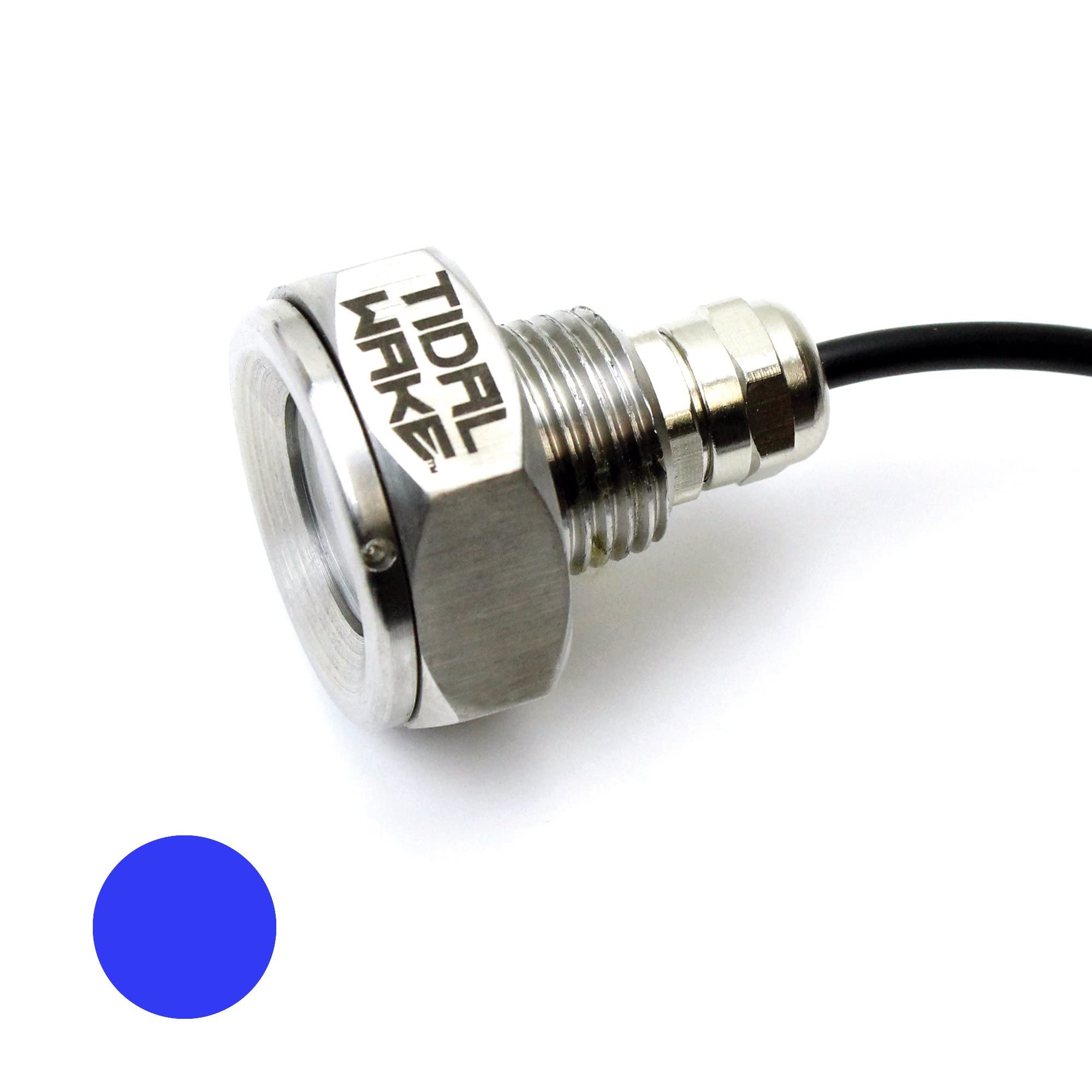 Tidal Wake Plug N' Play Underwater LED Boat Drain Plug Light – No Wiring Required, No Drilling, Ultra-Bright Marine Lighting | Perfect for Night Boating, Fishing, and Water Sports | 3-Year Warranty