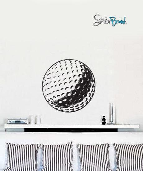 Premium Vinyl Wall Decal Sticker - Golf Ball Design #651 - Perfect for Home, Office, and Man Cave Decor