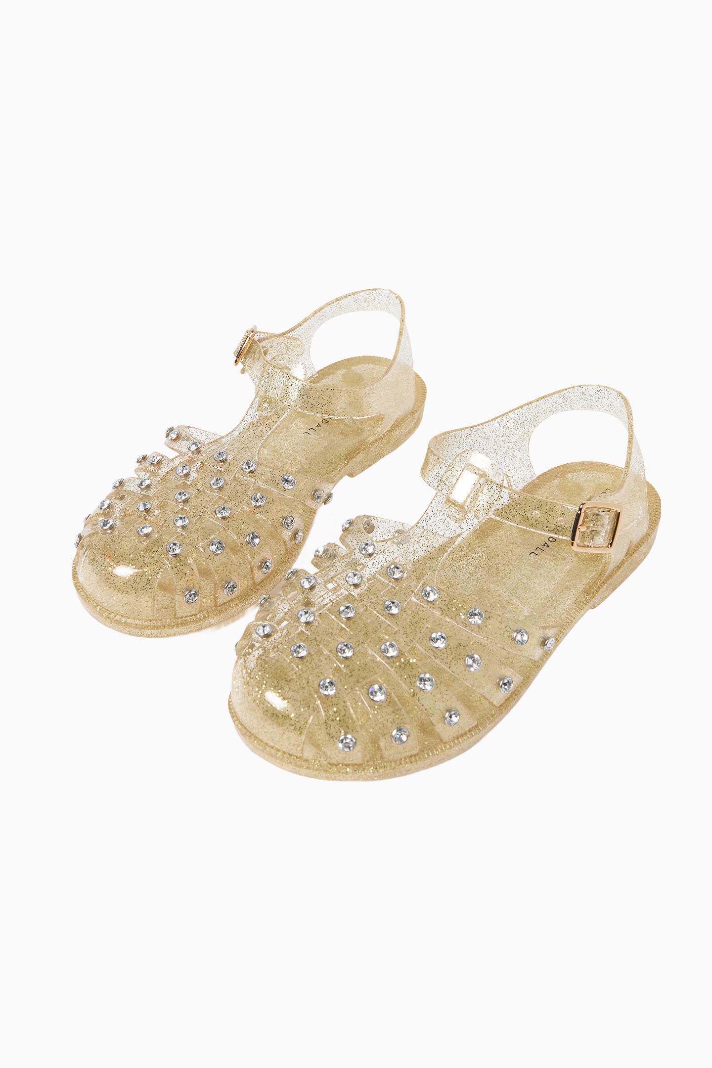 Loeffler Randall Rhinestone Jelly Sandals for Women - Sparkly Clear Plastic Slide Sandals with Crystals | Perfect for Beach, Pool Parties & Summer Weddings