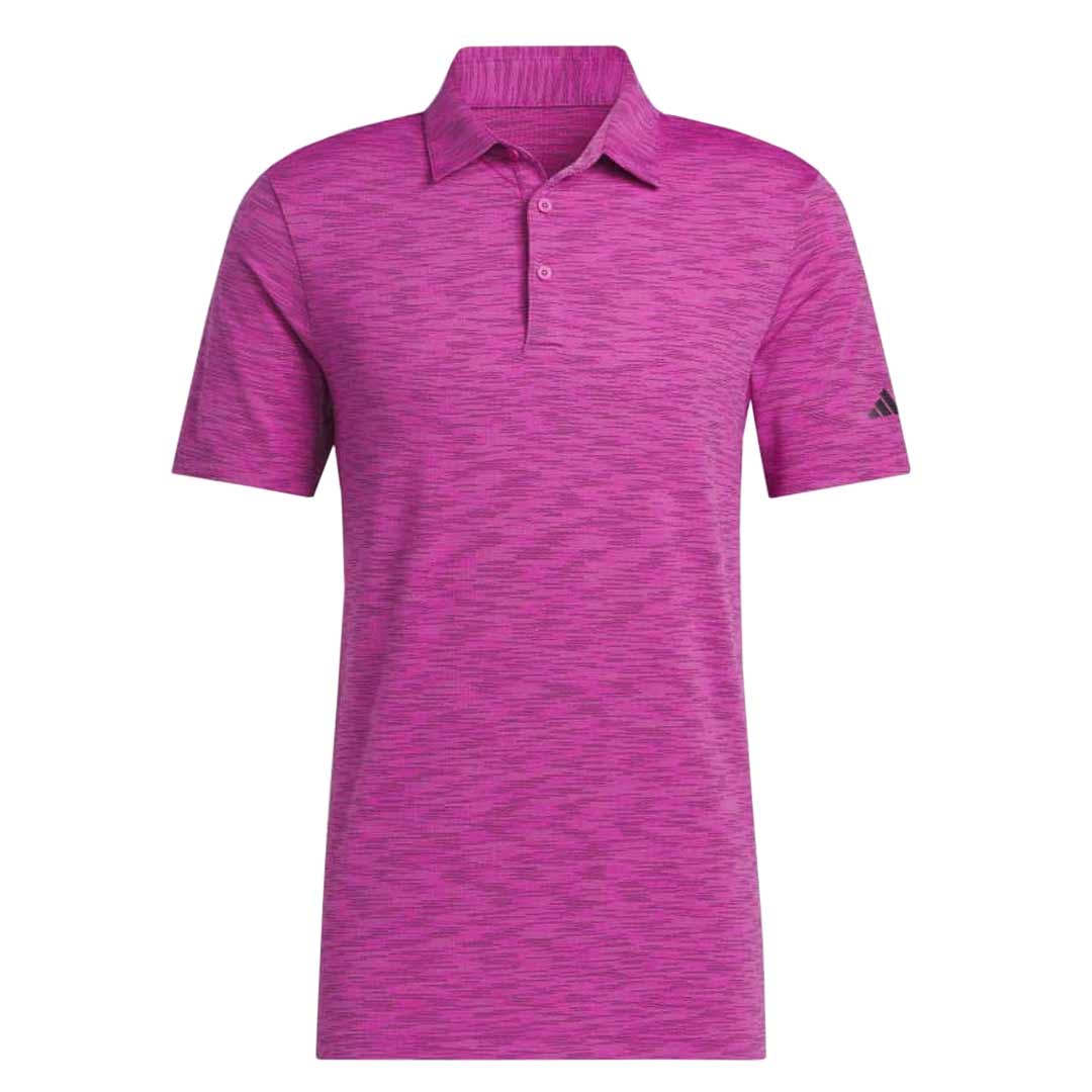 Adidas Men's Space Dye Golf Short Sleeve Polo Shirt HS1122 - Moisture-Wicking Performance Golf Apparel for Men, Perfect for Golf Courses & Casual Wear