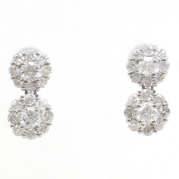 18K & 14K White Gold Diamond Earrings for Women - Elegant Stud & Hoop Earrings for Wedding, Anniversary & Everyday Wear
