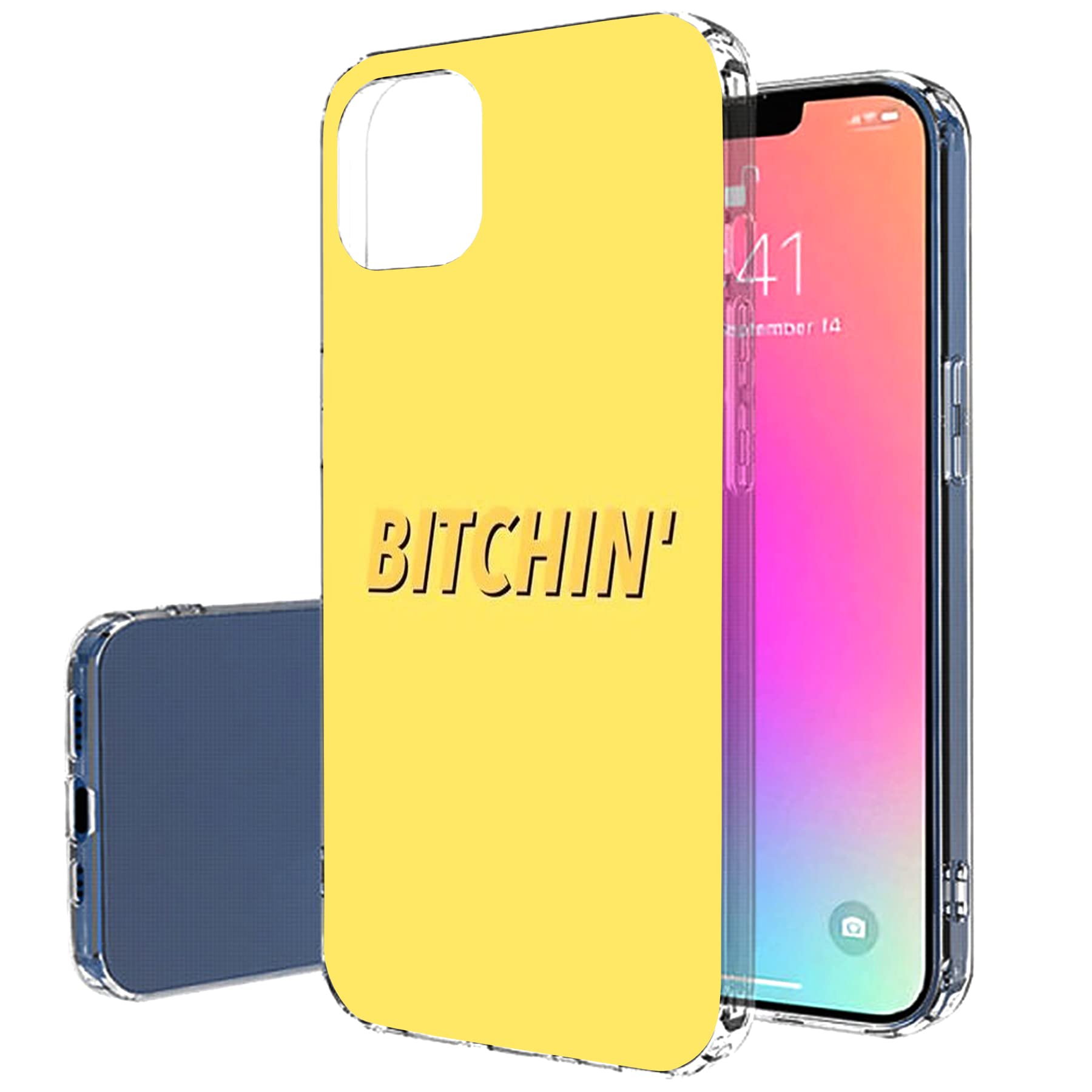 VIBECover Slim Protective Case for Apple iPhone 13 Pro Max - Flexible TPU Shockproof Cover in Vibrant Yellow | Perfect for Everyday Use, Outdoor Activities & Travel Protection