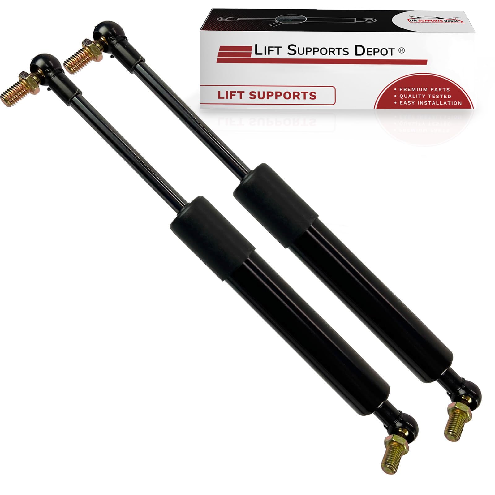 Lift Supports Depot Qty (2) - Replacement Steering Damper Shocks Struts for Bobcat 2721246, 4165499 & Stens 241-335 - Heavy Duty Hydraulic Lift Supports for Tractor, Loader & Construction Equipment