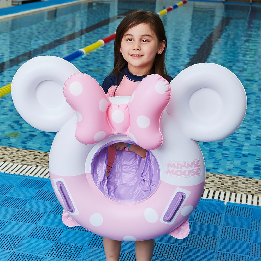 **Baby Swimming Float Ring with Seat & Handle - Cute Inflatable Pool Floaties for Infants & Toddlers - Safe Water Raft Toys for Kids - Perfect for Pool Parties, Beach Fun & Summer Relaxation**