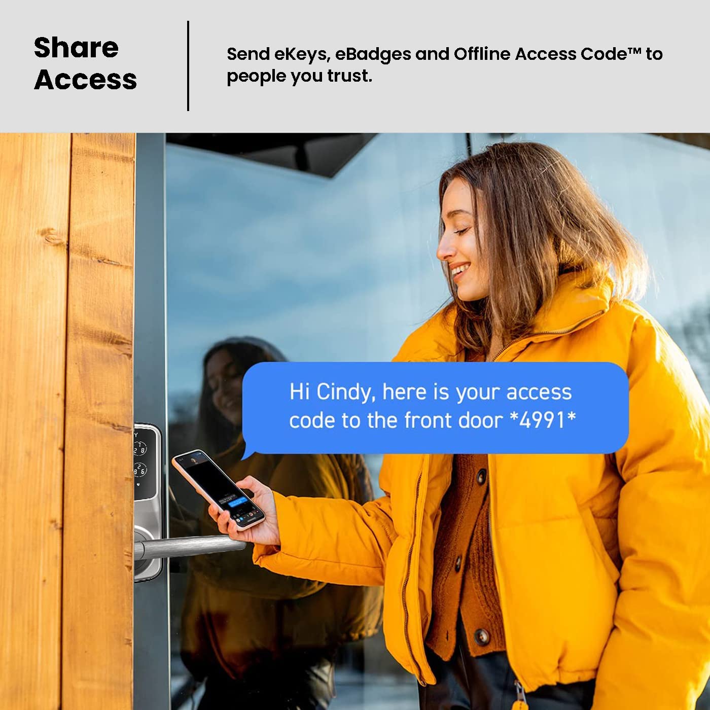 Lockly Secure Plus Smart Door Lock - Bluetooth Enabled Keyless Entry with PIN Genie® Keypad & 3D Biometric Fingerprint Sensor - Auto Lock Feature for Enhanced Home Security (Ideal for Apartments, Vacation Homes & Smart Home Integration)
