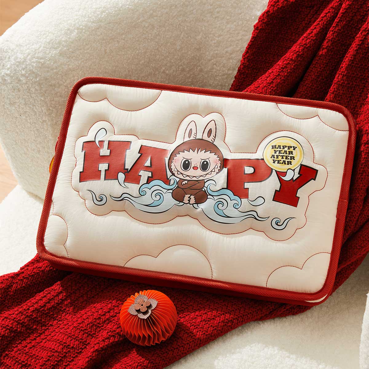 POP MART Wealthy Snake New Year Collection LABUBU Laptop Bag - Stylish & Durable Computer Case for Work, School & Travel