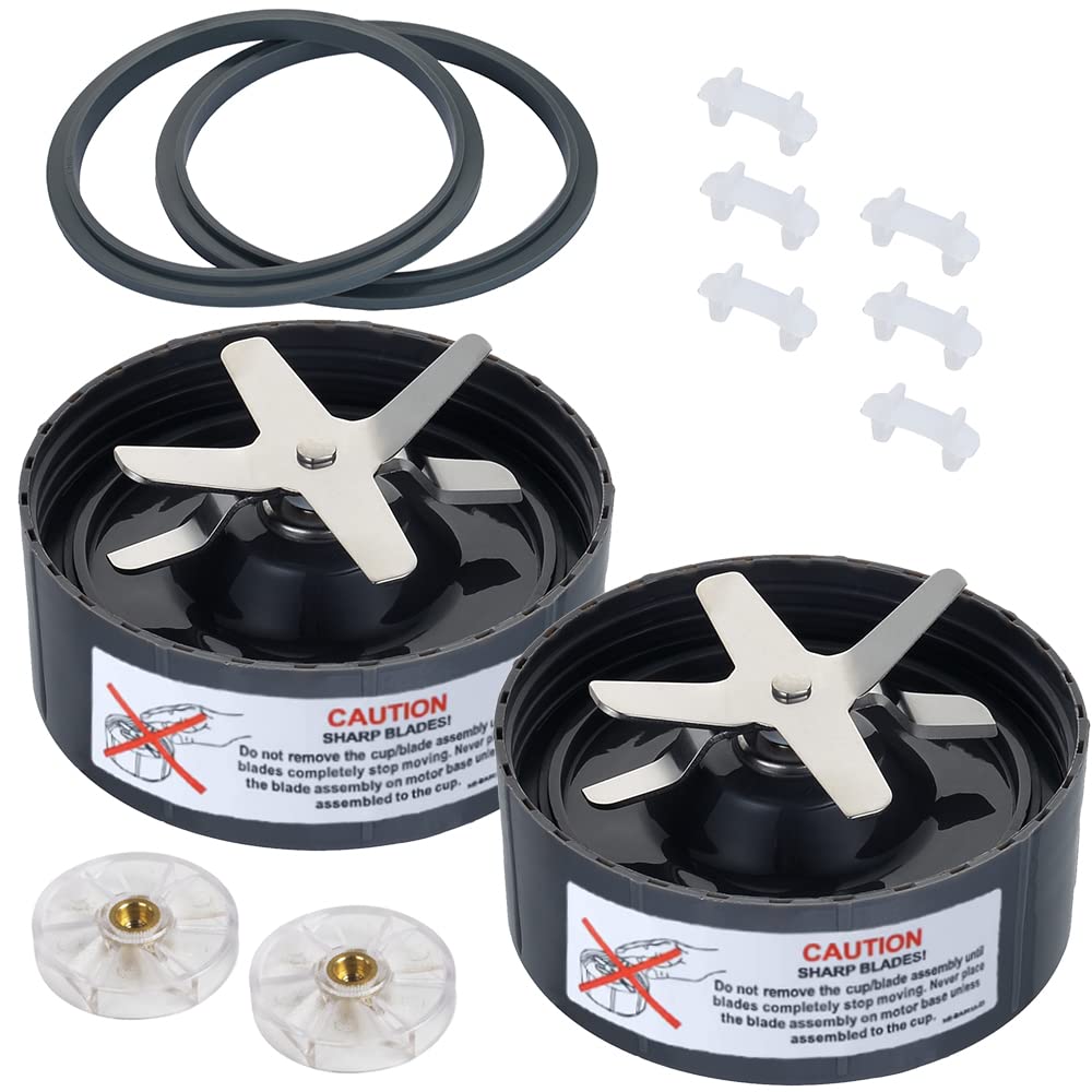 Nutribullet Pro Extractor Cross Blade Replacement (2 Pack) - Compatible with Nutribullet Pro 600 & 900, NBM-BA031AMZ - 4
