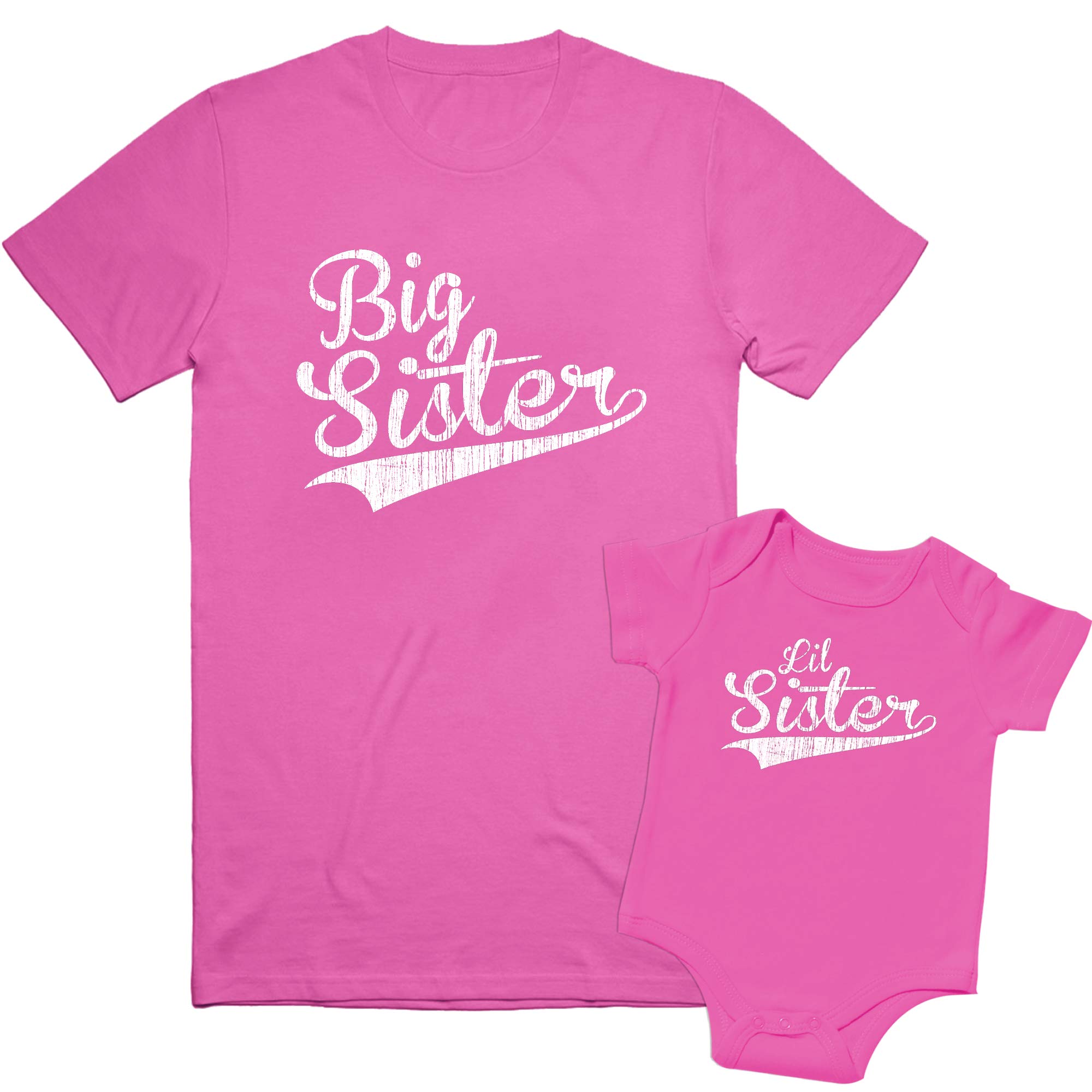Texas Tees - Big Sister & Little Brother Matching Outfits, Cute Sibling Shirts for Family Photos, Holidays & Special Occasions