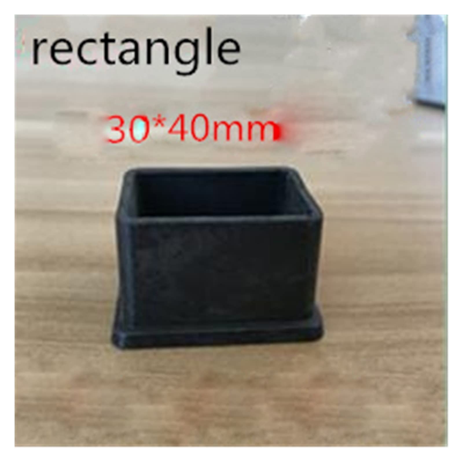 Non-Slip Chair Leg Caps - 4 Pack Square Felt Pads for Furniture Leveling, Table & Chair Feet Protectors, Floor Savers for Hardwood & Tile (Ideal for Home, Office & Restaurant Use)