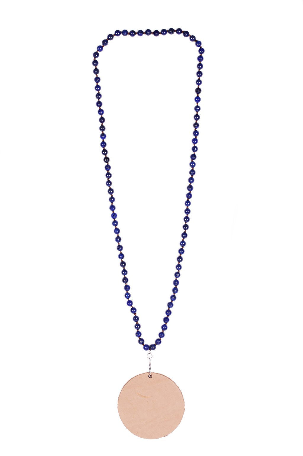 Blue Beaded Badge Holder for Work ID Cards - Stylish Lanyard for Nurses, Teachers, and Office Professionals