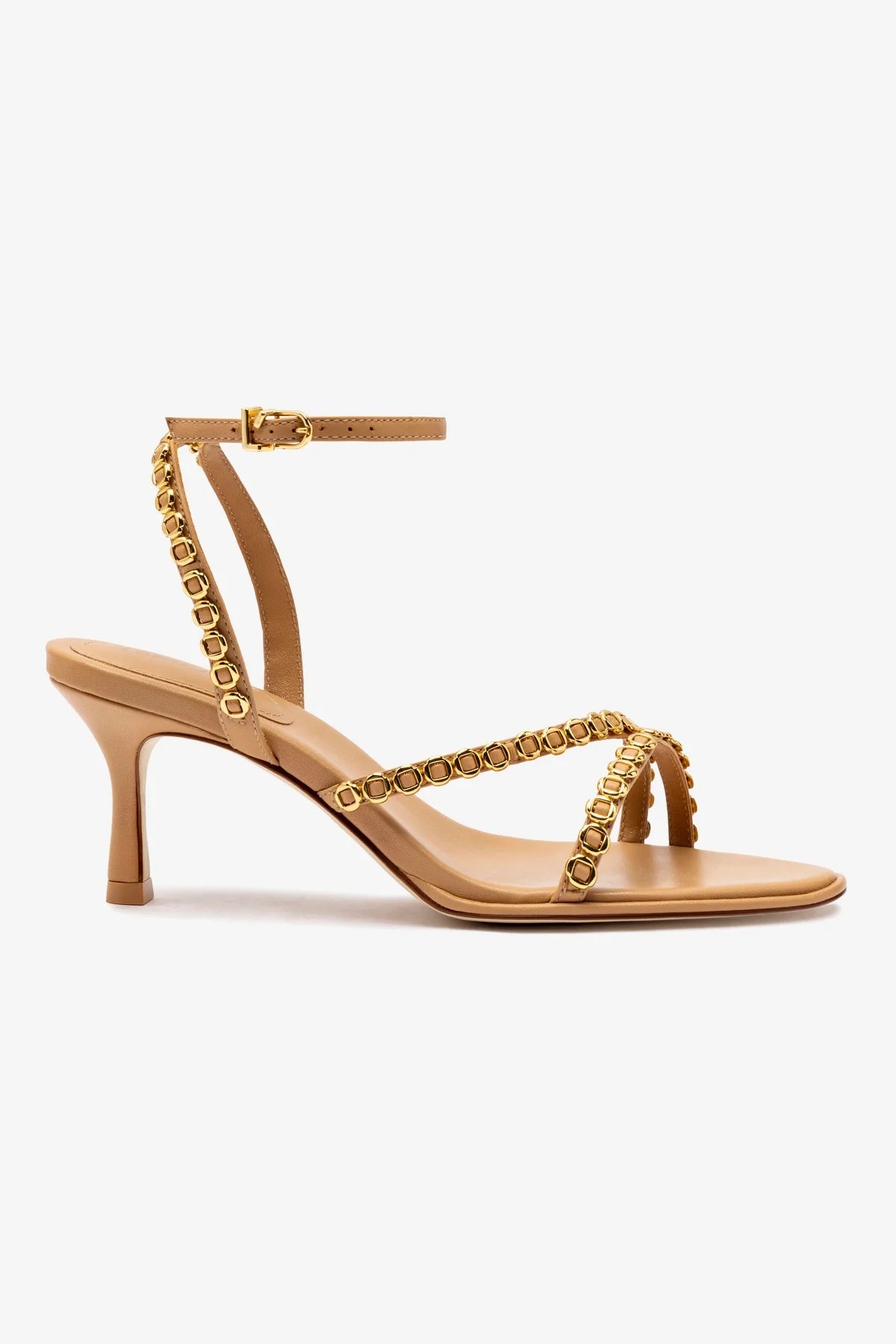 Milanina Mini Sandal in Tan Leather - Women's Comfortable Casual Sandals for Summer, Beach, Travel and Outdoor Activities