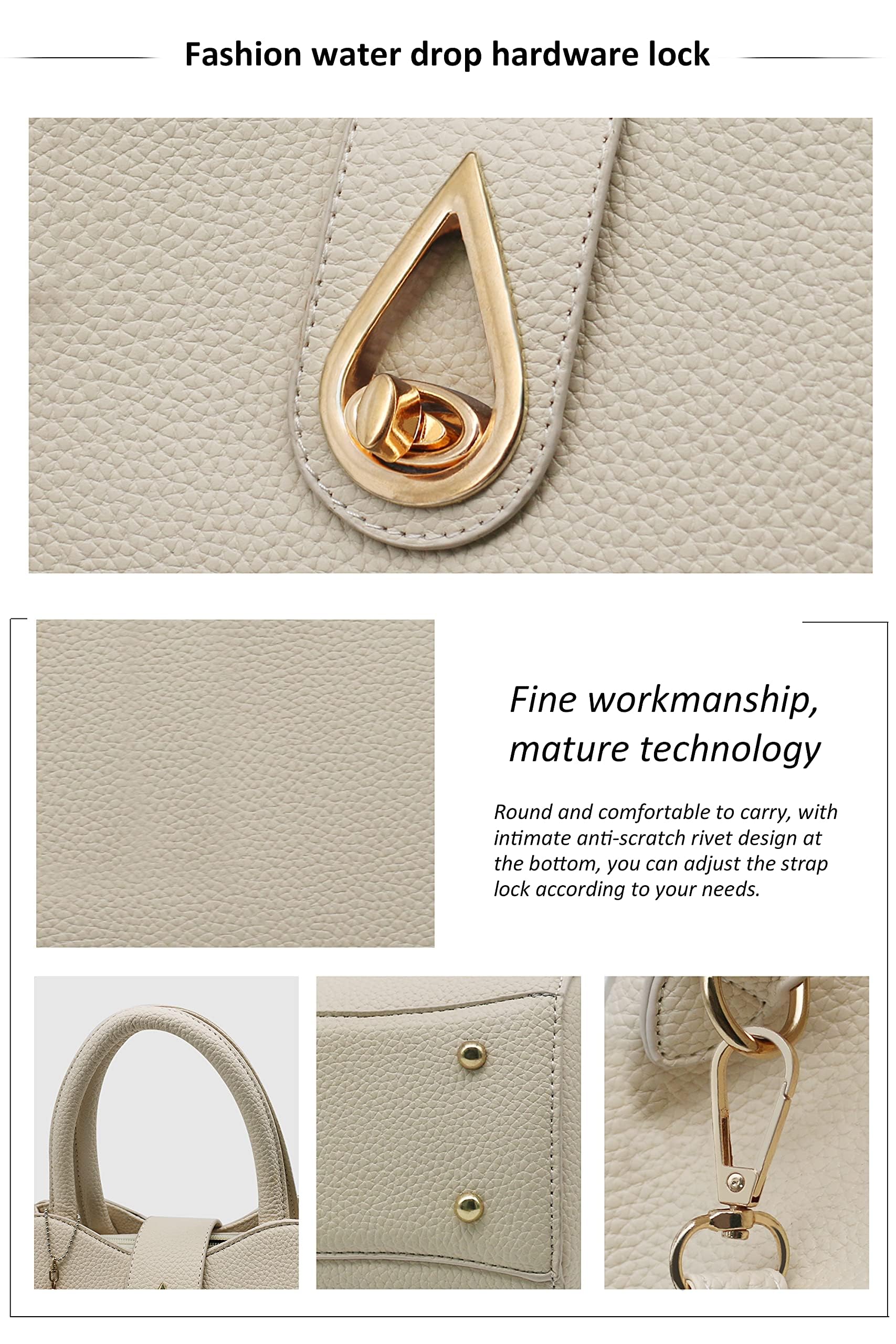 Premium Genuine Leather Handbags for Women - Top Handle Satchel & Tote Bags - Stylish Work Purse, Everyday Carry & Special Occasion Accessory