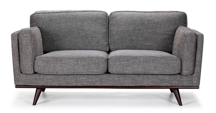 Adrianna II Loveseat in Light Taupe - Modern Two-Seater Sofa for Living Room, Lounge & Small Spaces