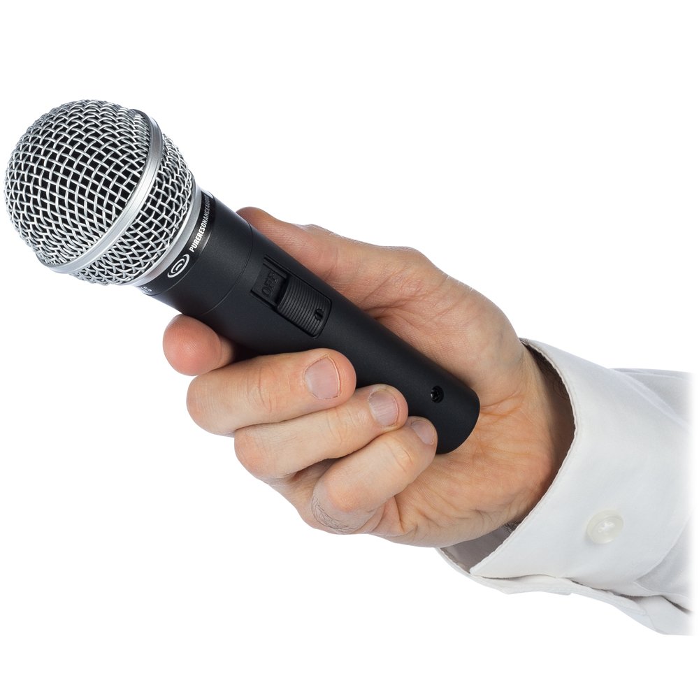 Pure Resonance Audio UC1S Professional Dynamic Vocal Microphone with On/Off Switch - Perfect for Podcasting, Live Streaming & Studio Recording