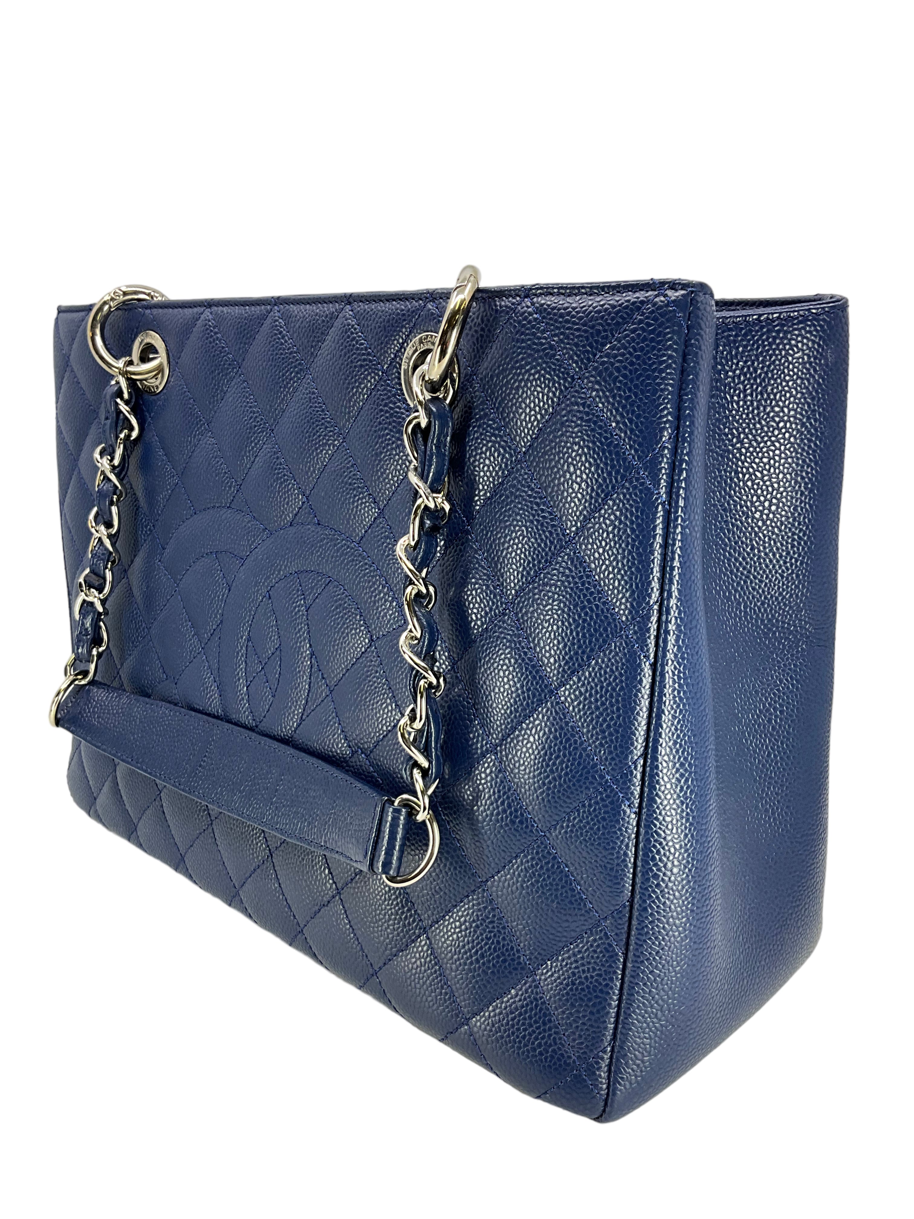 Chanel GST Grand Shopping Tote Bag - Luxury Leather Handbag for Women, Classic Designer Shoulder Bag (Black) - Perfect for Work, Travel & Everyday Use