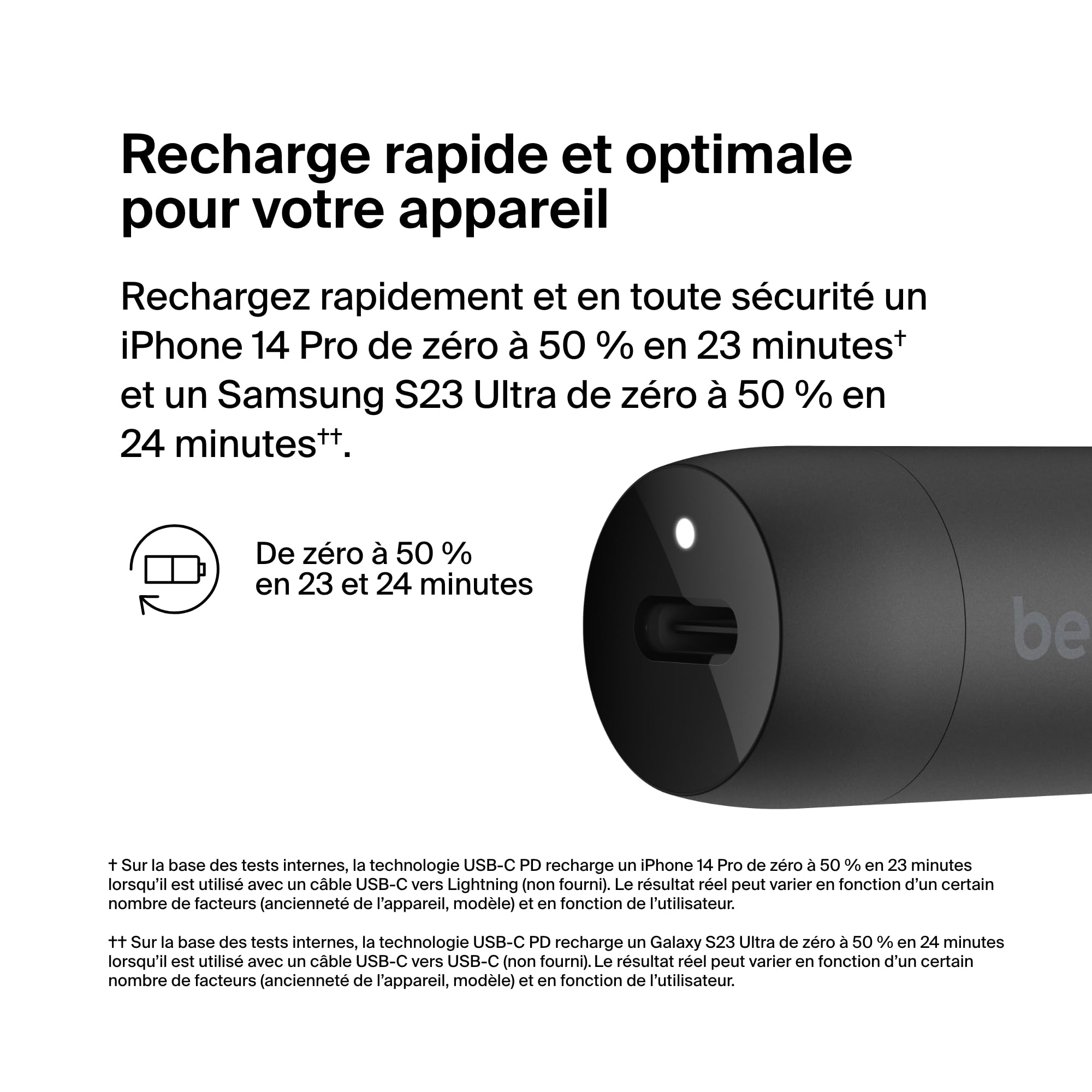 Belkin 30W BoostCharge Car Charger with USB-C Power Delivery, Universal Compatibility for iPhone 16/15/14, Galaxy S24/S23, Pixel, Sony, iPad & Tablets - Fast Charging for Road Trips & Commuting