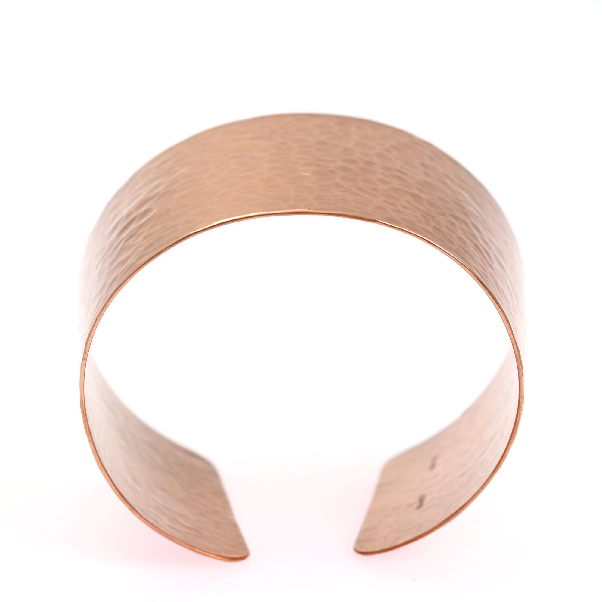 Handmade Hammered Copper Cuff Bracelet for Women - Boho Chic Jewelry Gift for Birthday, Wedding & Festival | Adjustable Arm Cuff Bangle