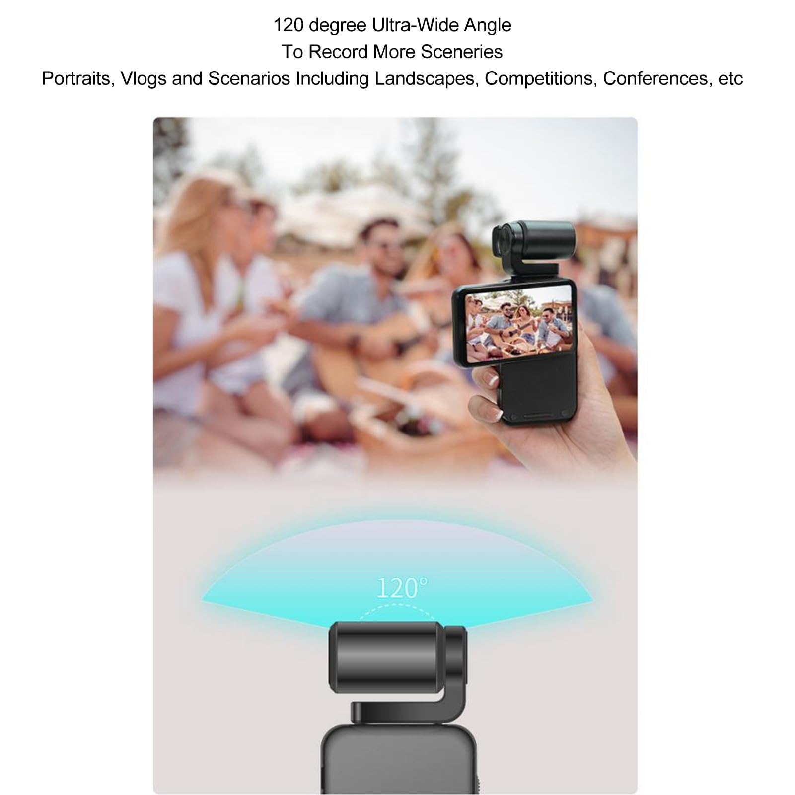 4K/5K Video Camera Camcorder - 48MP HD WiFi Vlogging Camera with IR Night Vision, 3.5